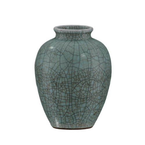 仿哥窑青釉罐