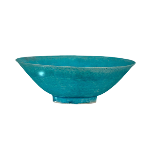 孔雀绿釉碗