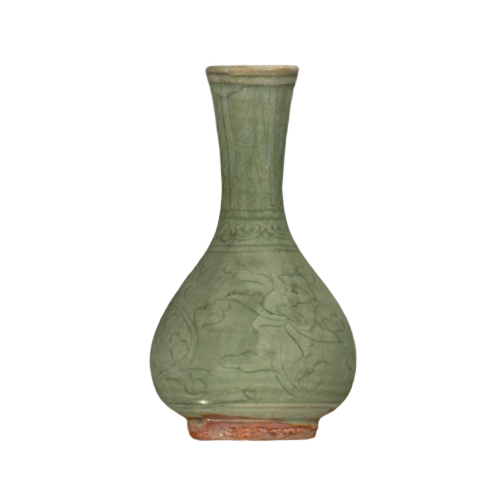 龙泉窑青釉暗花纹瓶