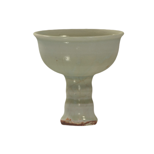 龙泉窑青釉高足碗