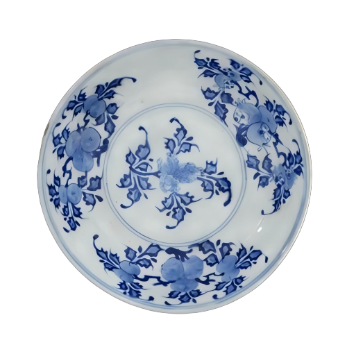 青花花果纹盘