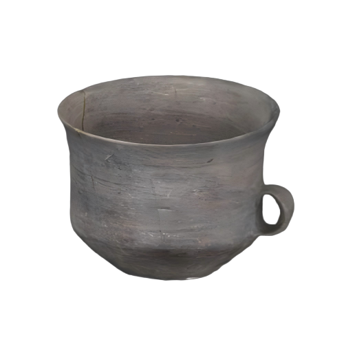 大汶口文化黑陶单耳杯