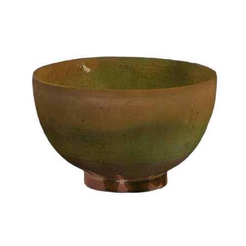 黄绿釉碗