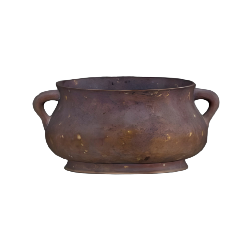 宣德款洒金铜香炉