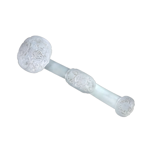 青玉寿字八宝纹如意