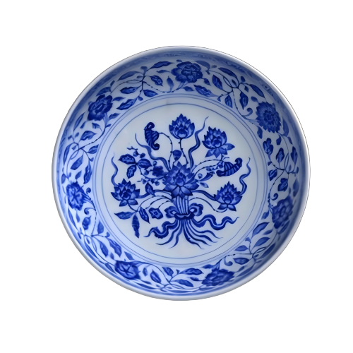 青花缠枝莲纹盘