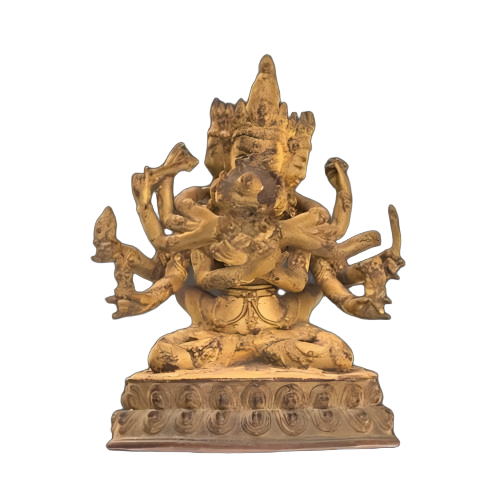 铜鎏金金刚菩萨像